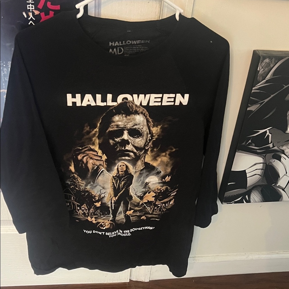 Halloween Black Graphic Men's Shirt